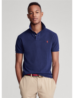 Polo cintré en coton piqué...