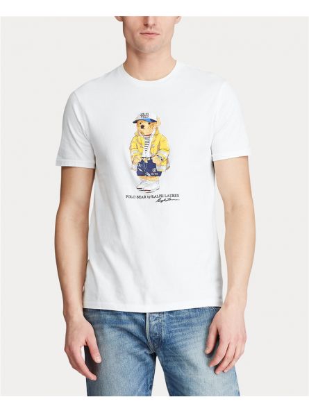 T-shirt manches courtes ourson ciré Polo Ralph Lauren