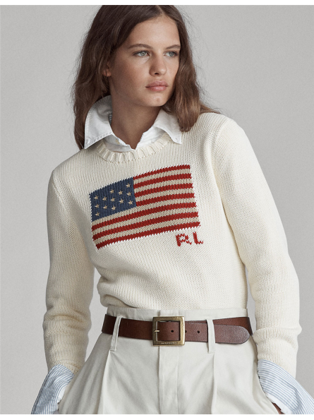 Pull drapeau américain Polo Ralph Lauren