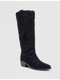 Bottes santiags en daim...
