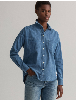 Chemise en jean oversize Gant