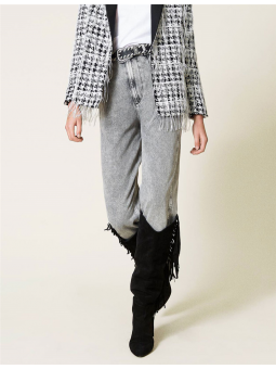 Jean carotte taille haute...