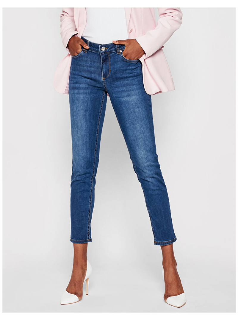 Jean Femme Droit Liu Jo - Taille 31 En Coton - Occasion Très Bon état