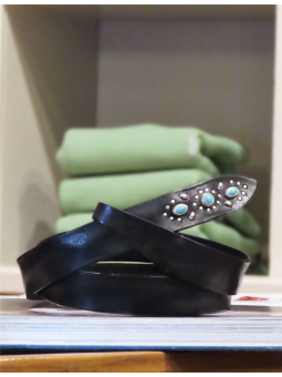 Ceinture en cuir à nouer...