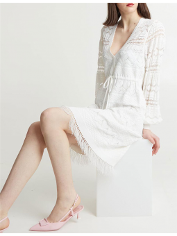 Robe courte en point de...