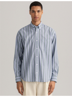 Chemise rayée relaxed fit Gant