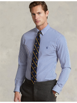 Chemise rayures slim en...
