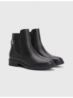 Bottines en cuir lisse...