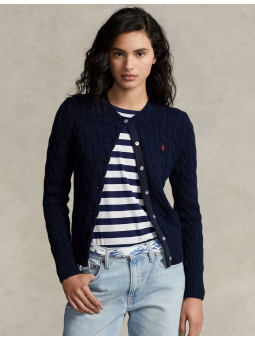Cardigan torsadé coton...