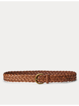 Ceinture en cuir tressé...