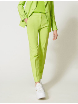 Pantalon cigarette fluide...