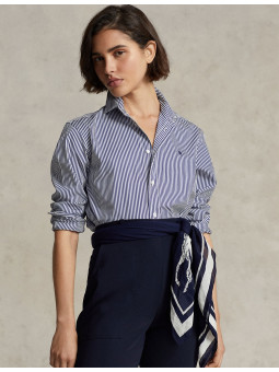 Chemise en coton rayé...