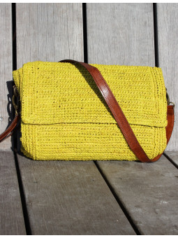 Petit sac en raphia Dia Ibeliv