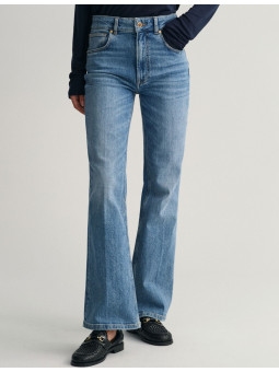 Jean flare taille haute Gant