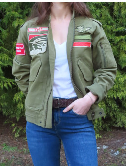 Bomber brodé Aeronautica...