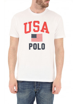 T-shirt col rond USA