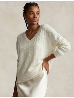 Pull cachemire col V ample...