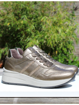 Sneakers en cuir avec...