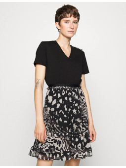 Robe t-shirt courte motif...