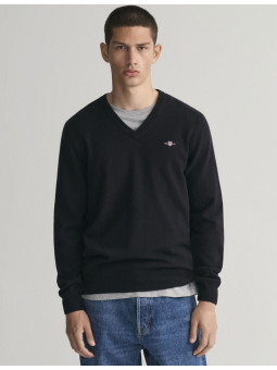 Pull col V en laine ultra...