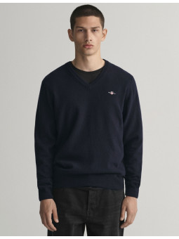 Pull col V en laine ultra...