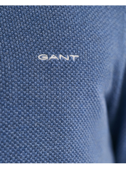 Pull GANT Blanc Taille S - Coton Piqué, Col Rond, Occasion Très Bon état