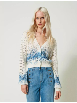 Gilet court en coton Twinset