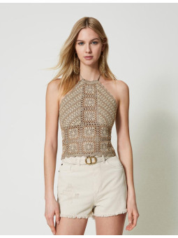 Top en crochet Twinset