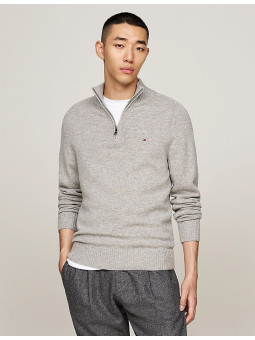 Pull demi-zip en laine...