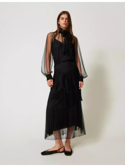 Jupe longue en tulle Twinset