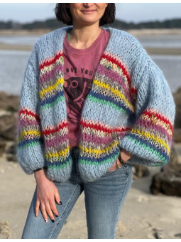 Cardigan Eloïse en mohair...