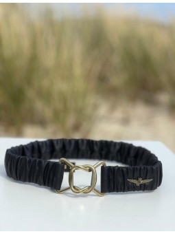 Ceinture élastique en cuir...