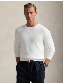 Pull col rond nid d'abeille...