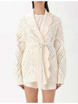 Gilet en maille ajourée...
