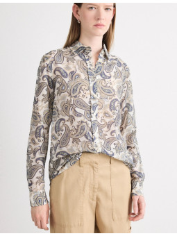 reg paisley cot silk shirt