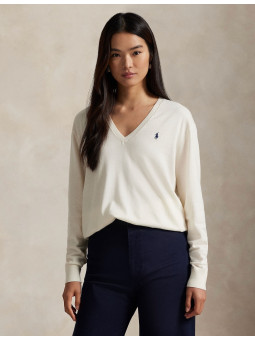 Pull V pima coton Polo...