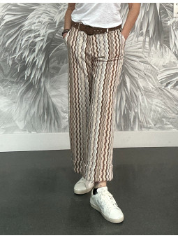 Pantalon revers Jersey...