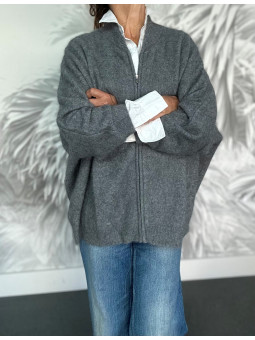 Gilet bomber zippé raccoon