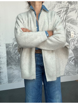 Gilet bomber zippé raccoon