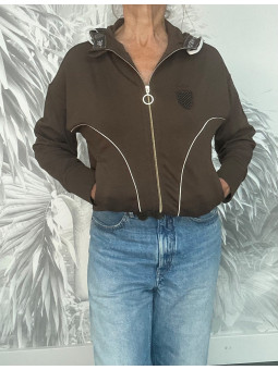 Sweat capuche zippé...