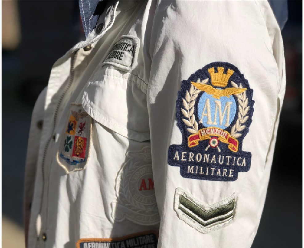 Veste saharienne écussons