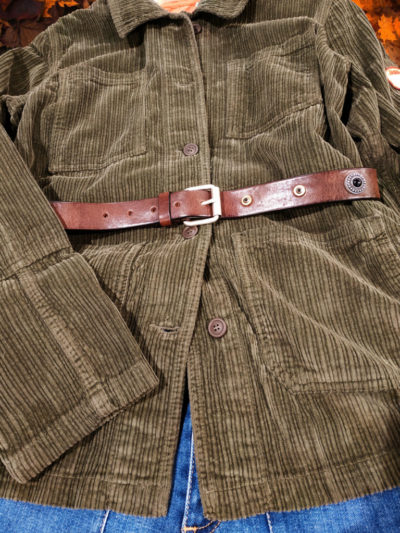 veste ajustée velours côtelé
