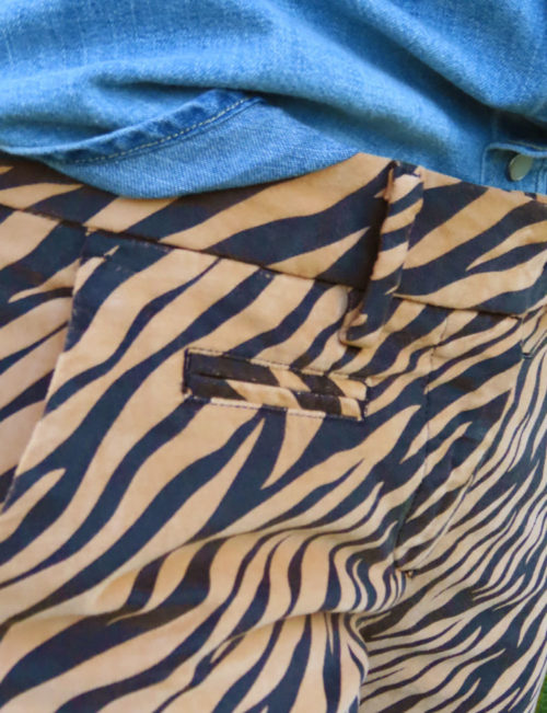 Pantalon velours Mason's Zébré