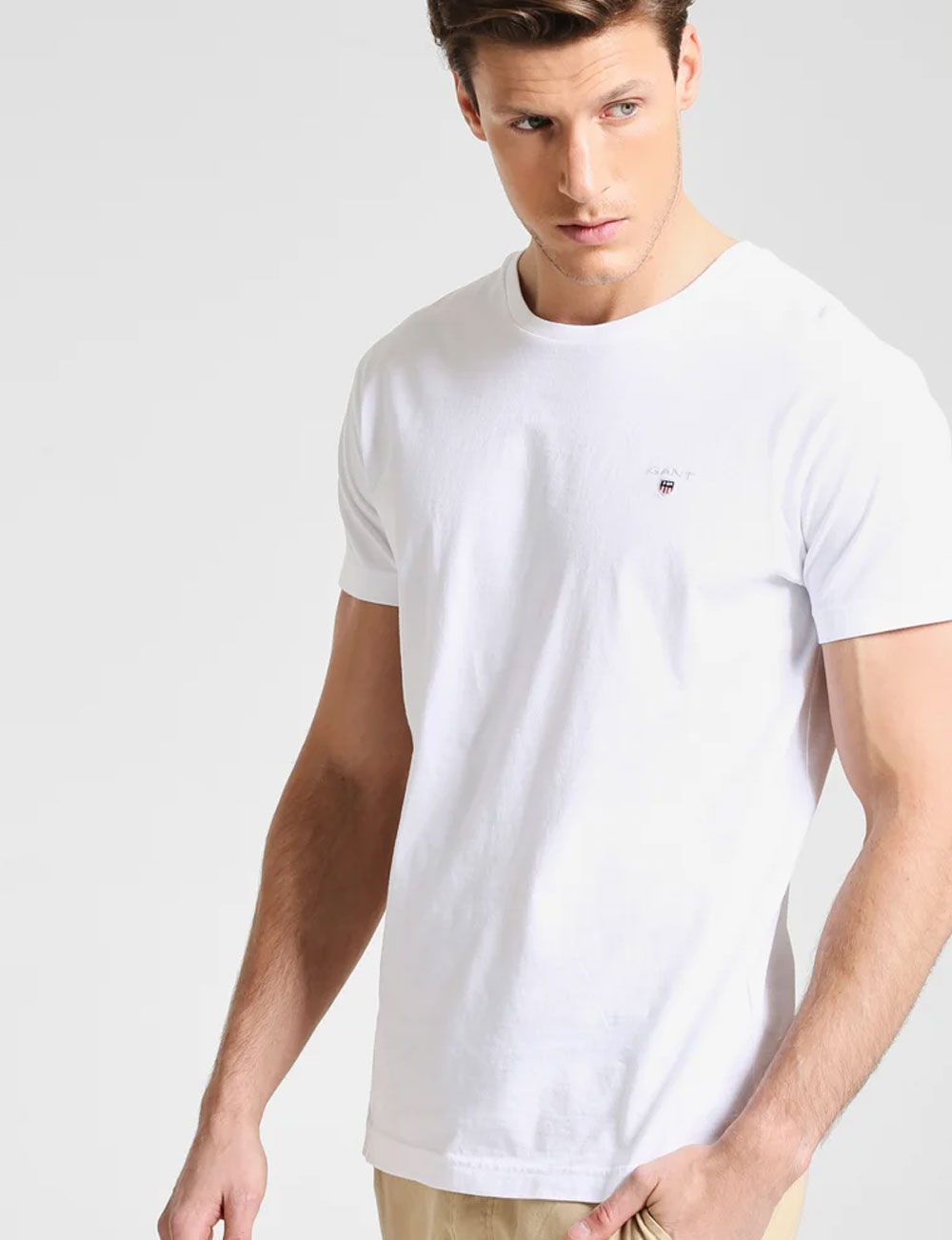 T-shirt manches courtes blanc pour homme Gant