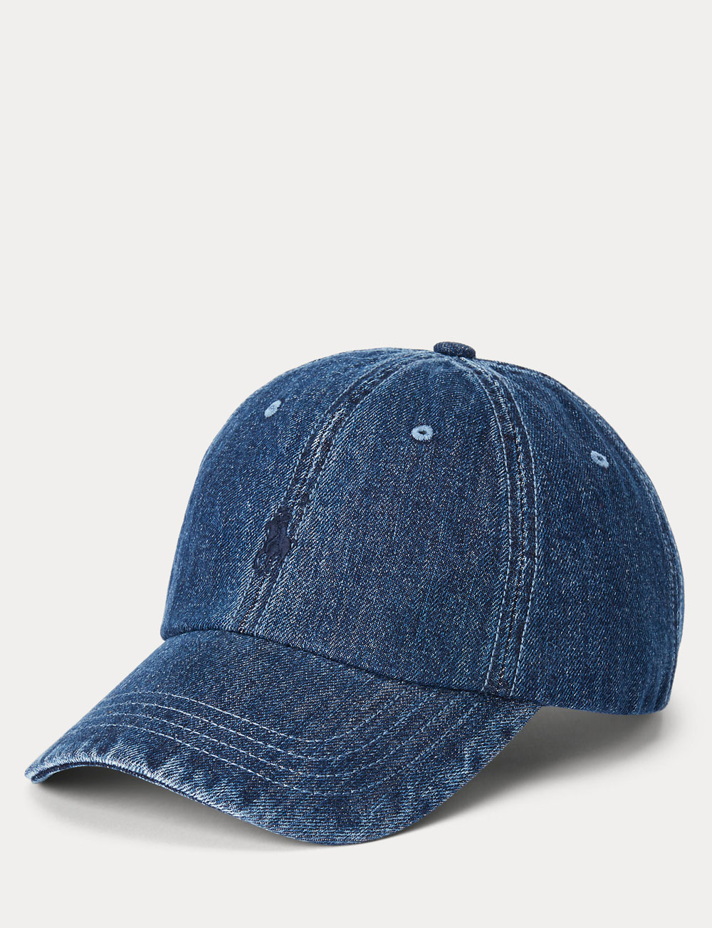 Accessoire en jean, la casquette Ralph Lauren