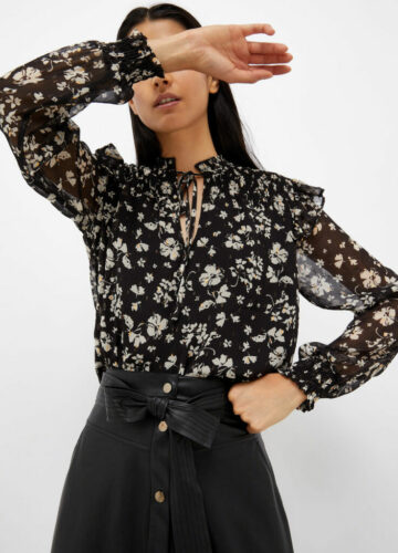 Blouse Fleurie Neuve Taille 2XL (46-48) – Collection Automne-hiver – Multicolore