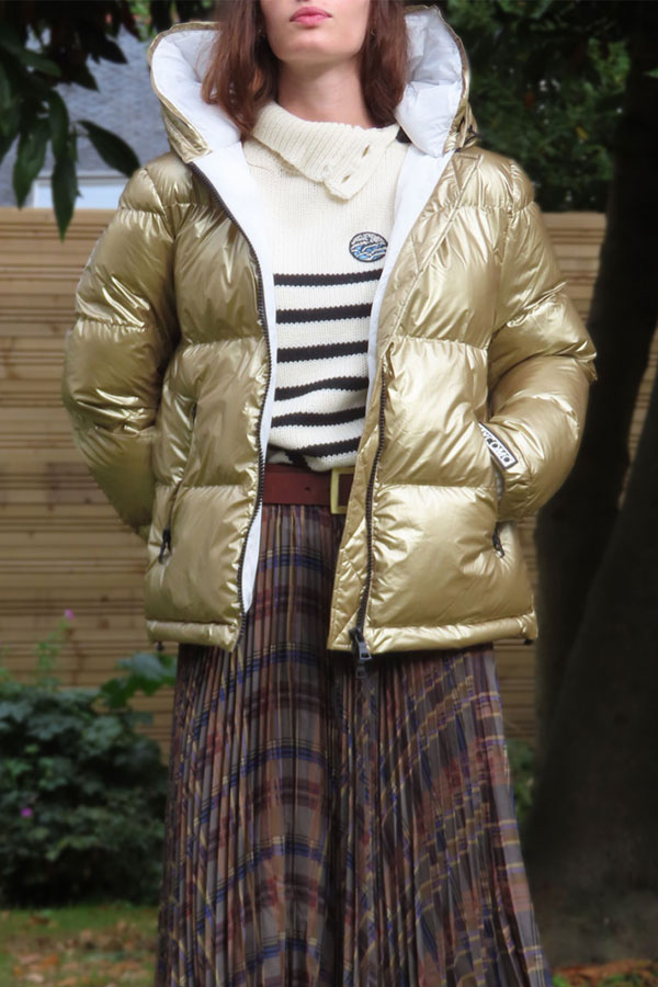 Doudoune Fabrizia dorée Como n°1