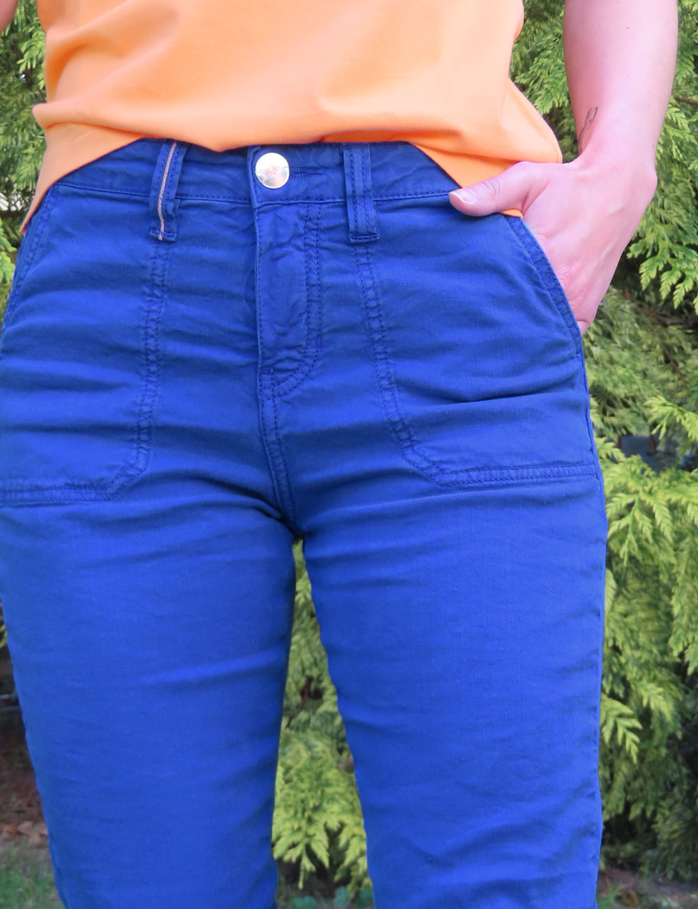 Pantalon Morgane lin et coton islow