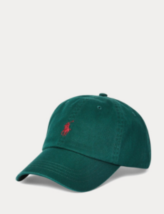 casquette ralph lauren homme vert foncé logo rouge orson bay